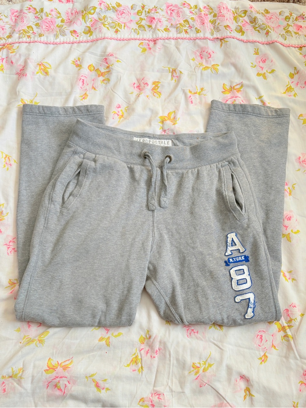 Aeropostale gray 87 Logo Lounge Pants
